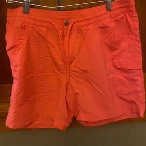 Columbia Vibrant Orange Sports Shorts